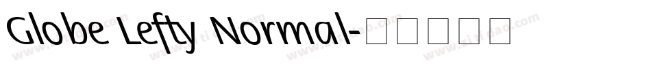 Globe Lefty Normal字体转换